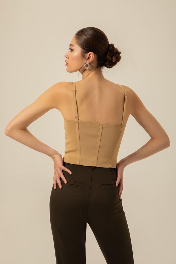 Thins Strapped Knit Bustier