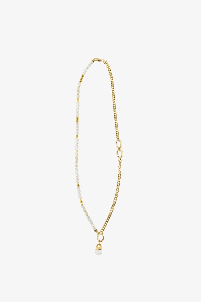 Pearl Detailed Gold Necklace  