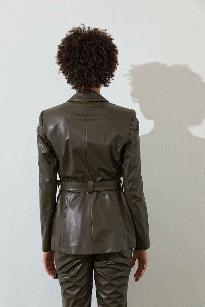 Belt Leather Jacket