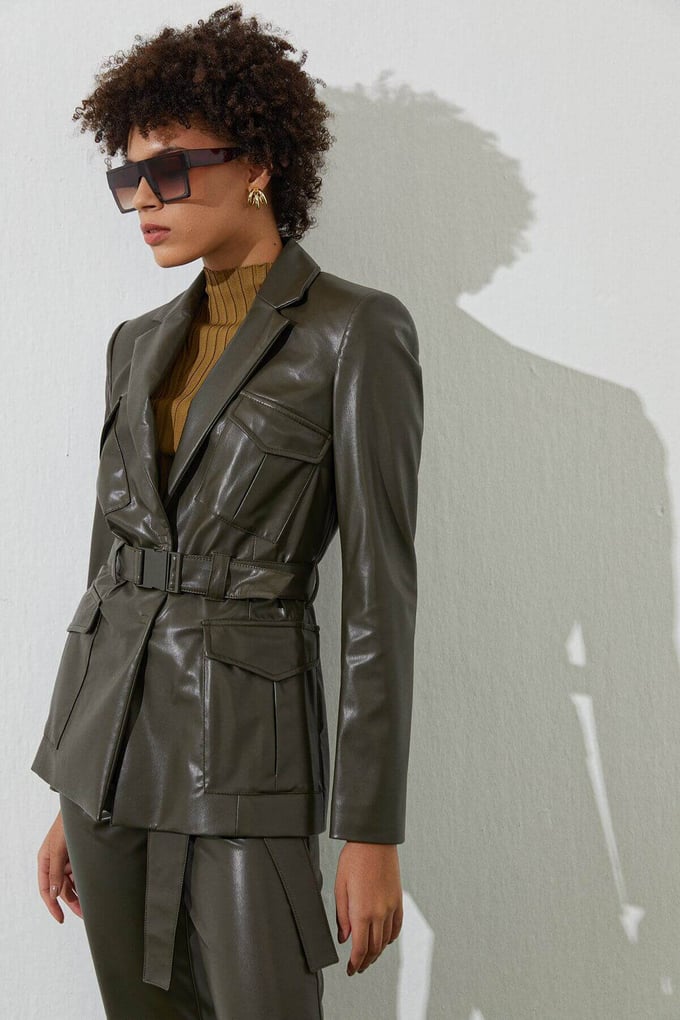 Belt Leather Jacket