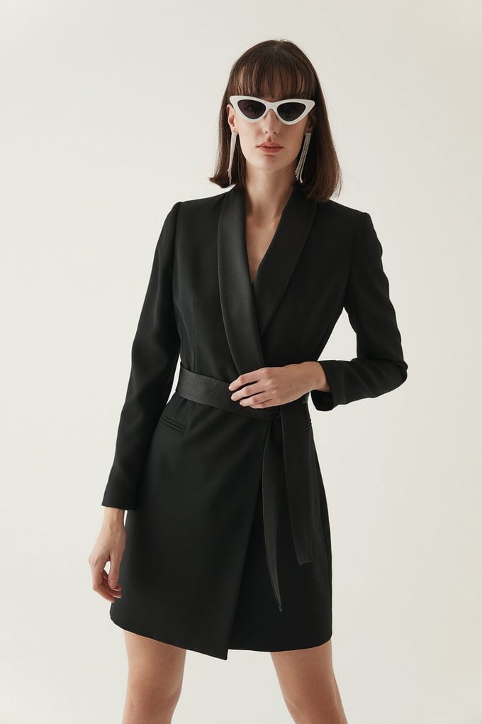 Blazer Dress With Belt