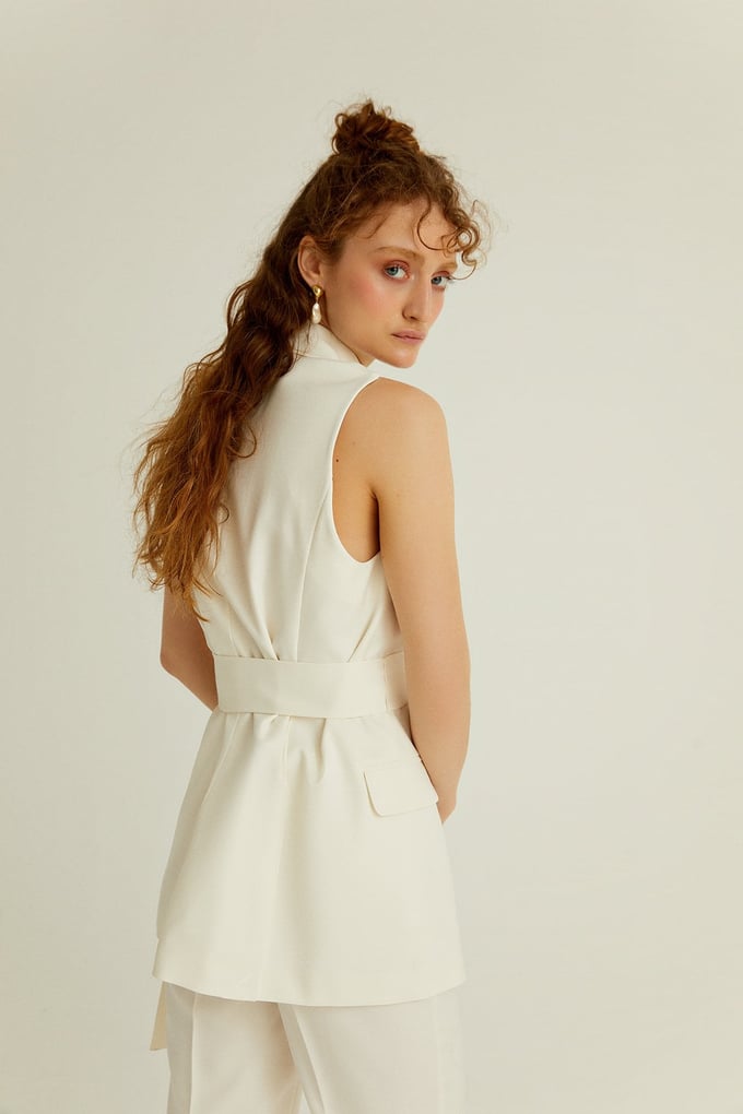 Wrap Waistcoat With Belt