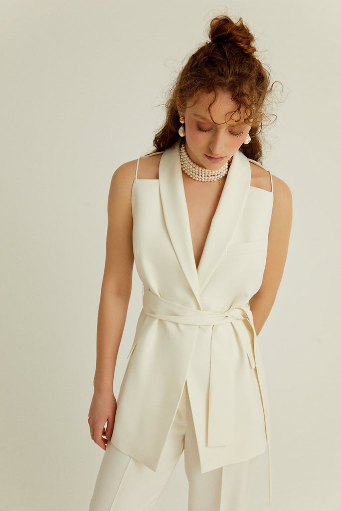Wrap Waistcoat With Belt