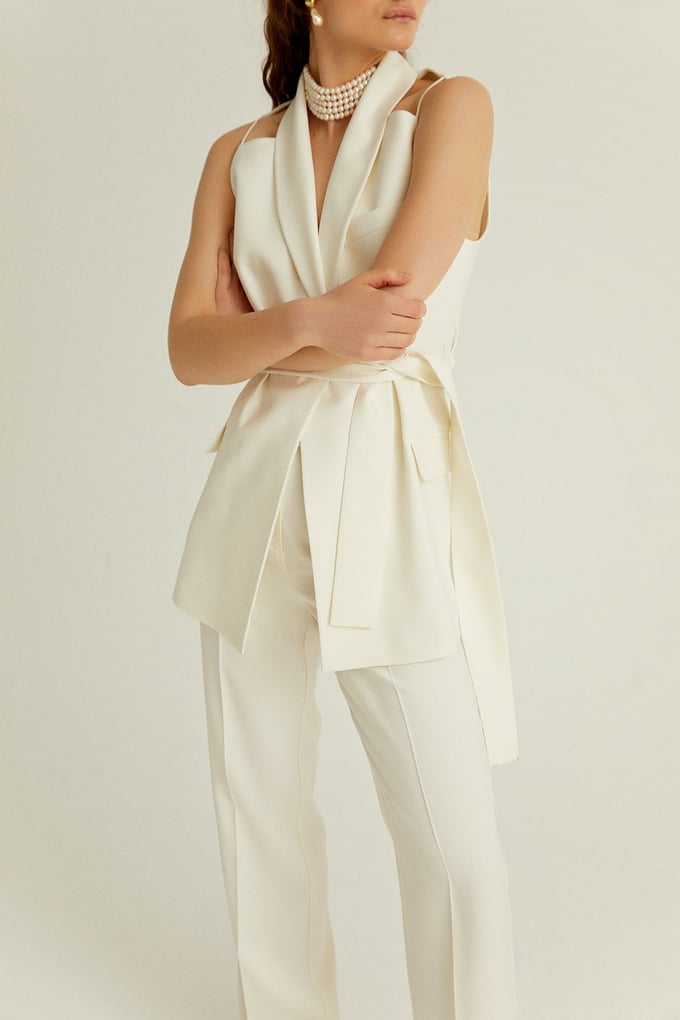 Wrap Waistcoat With Belt
