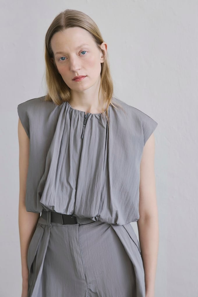 Metal Buckle Belted Side Pocket Mink Shorts