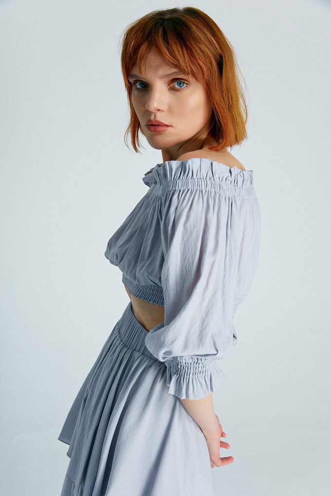 Off-Shoulder Elasticated Blouse