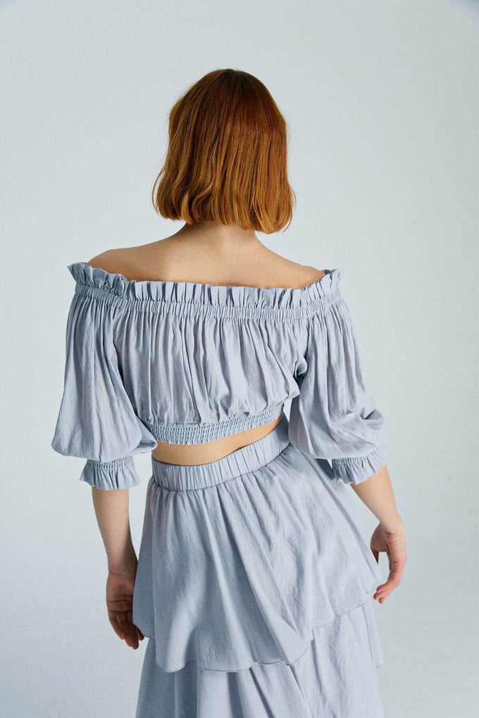 Off-Shoulder Elasticated Blouse