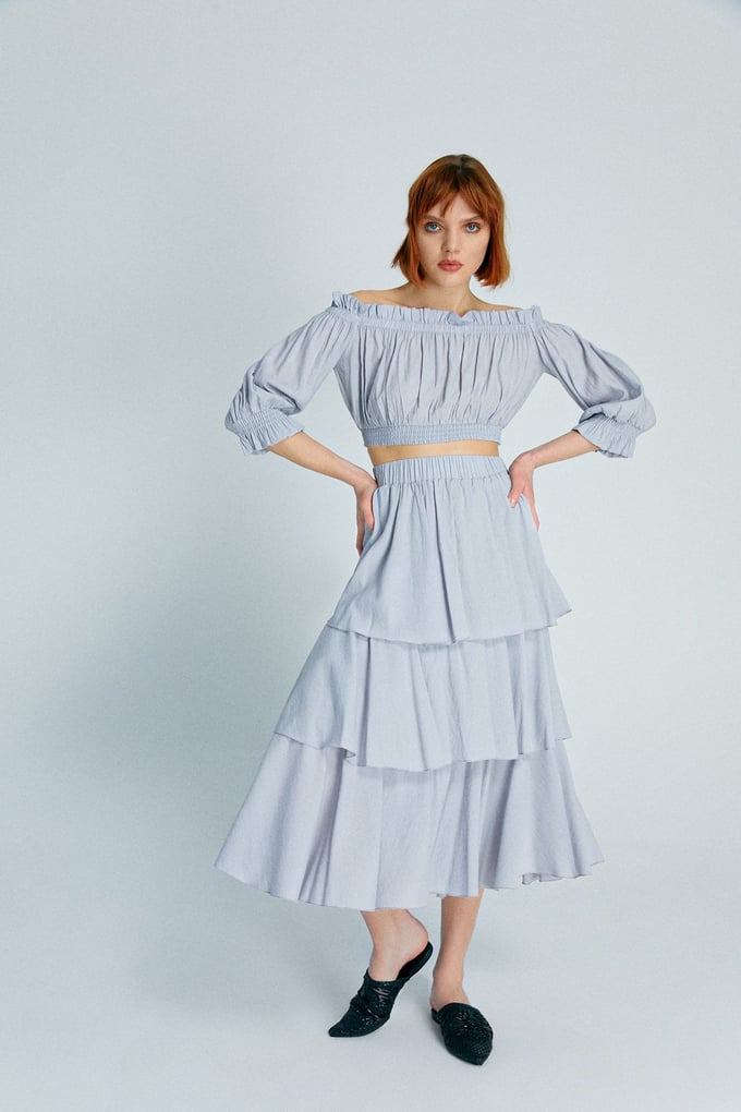 Off-Shoulder Elasticated Blouse