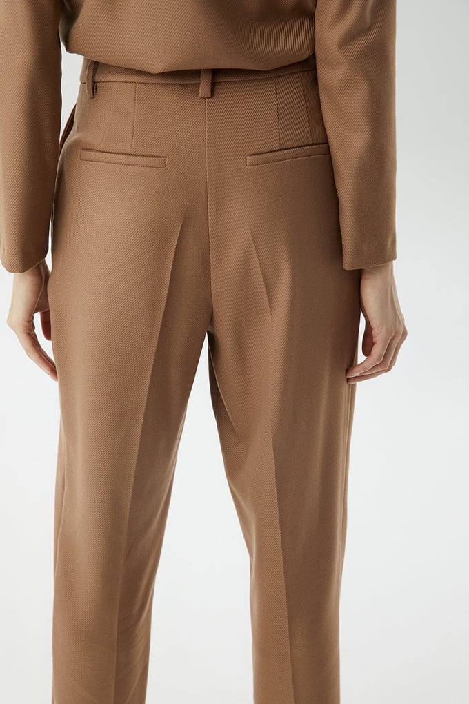 Pensli Yüksek Bel Camel Pantolon