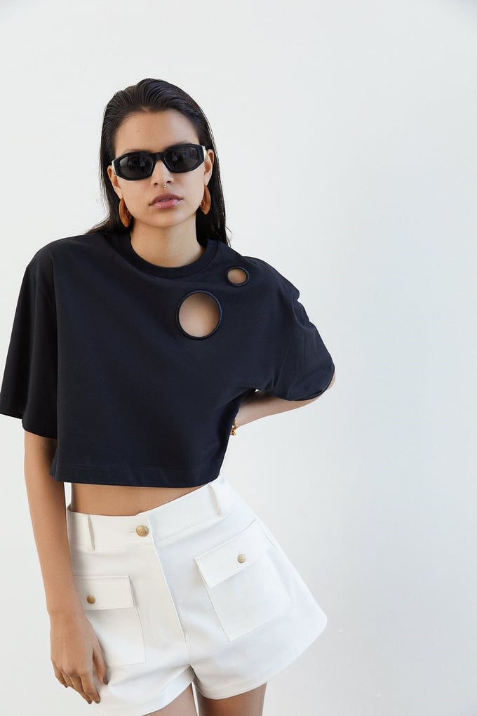 Siyah Basic Kısa T-Shirt