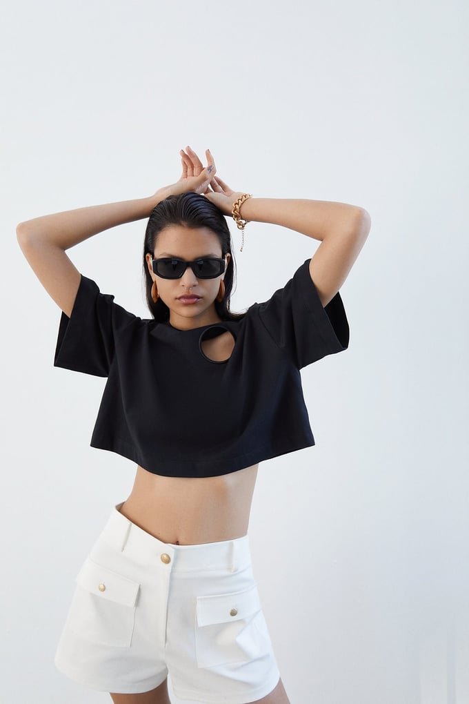 Siyah Basic Kısa T-Shirt