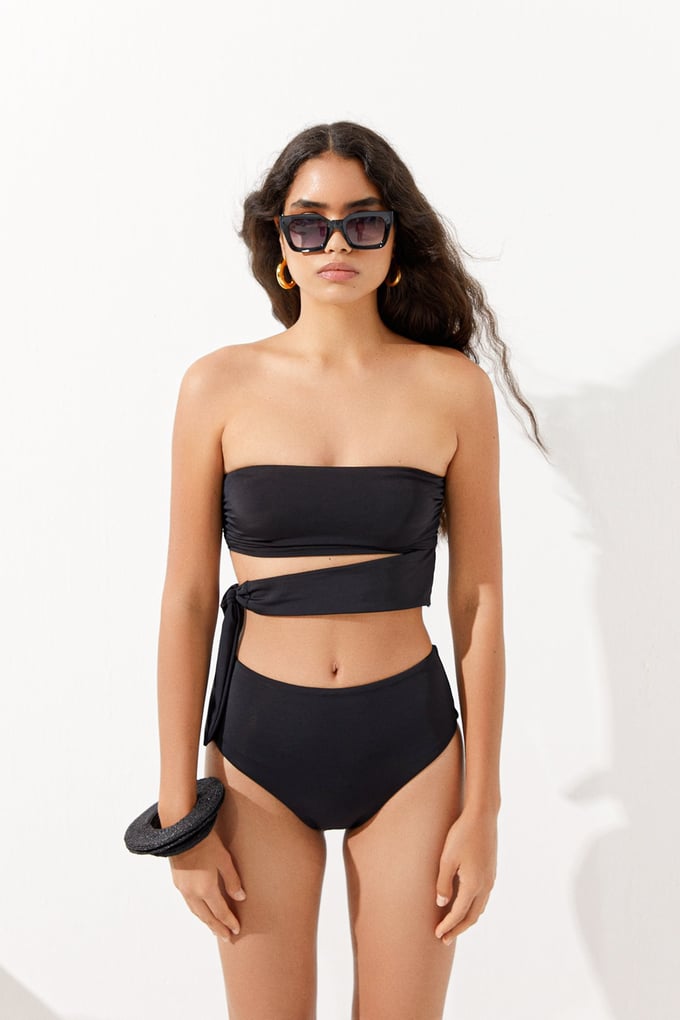 Siyah Yüksek Bel Bikini Altı