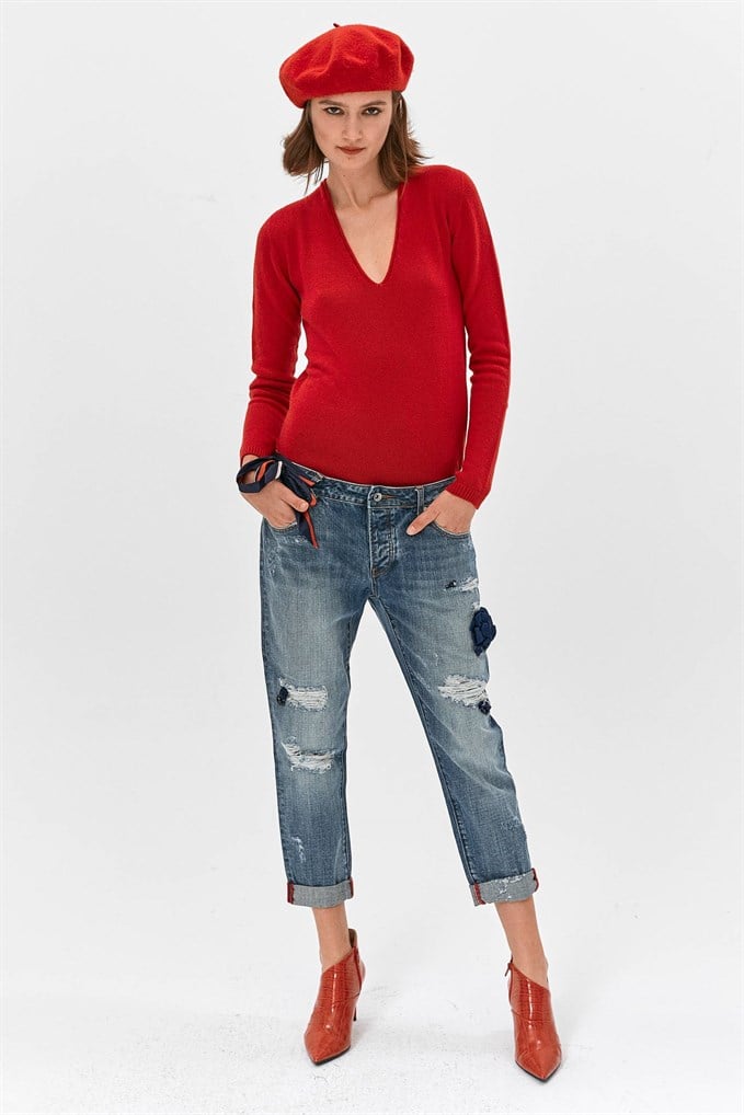Stone Boyfriend Jean Pantolon