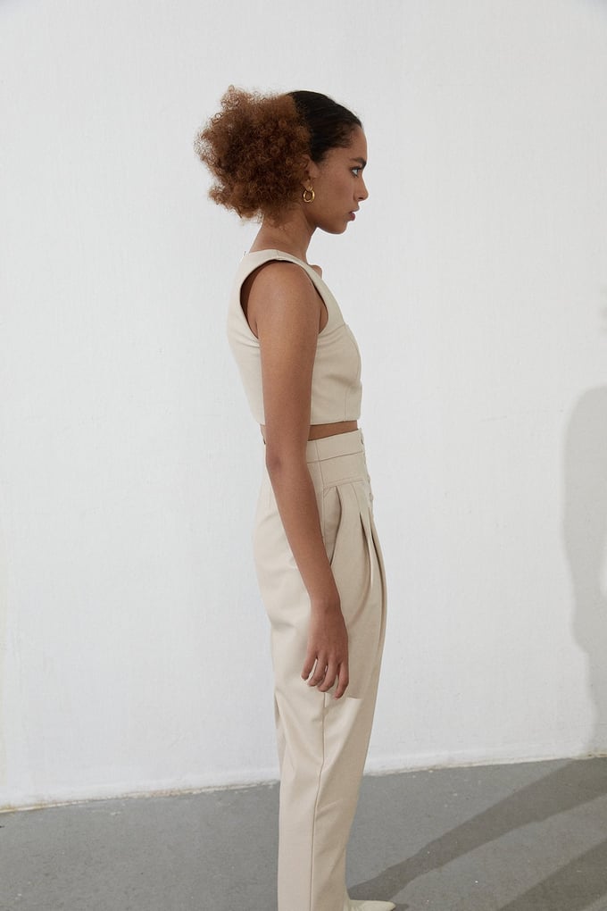 Suni Deri Crop Top