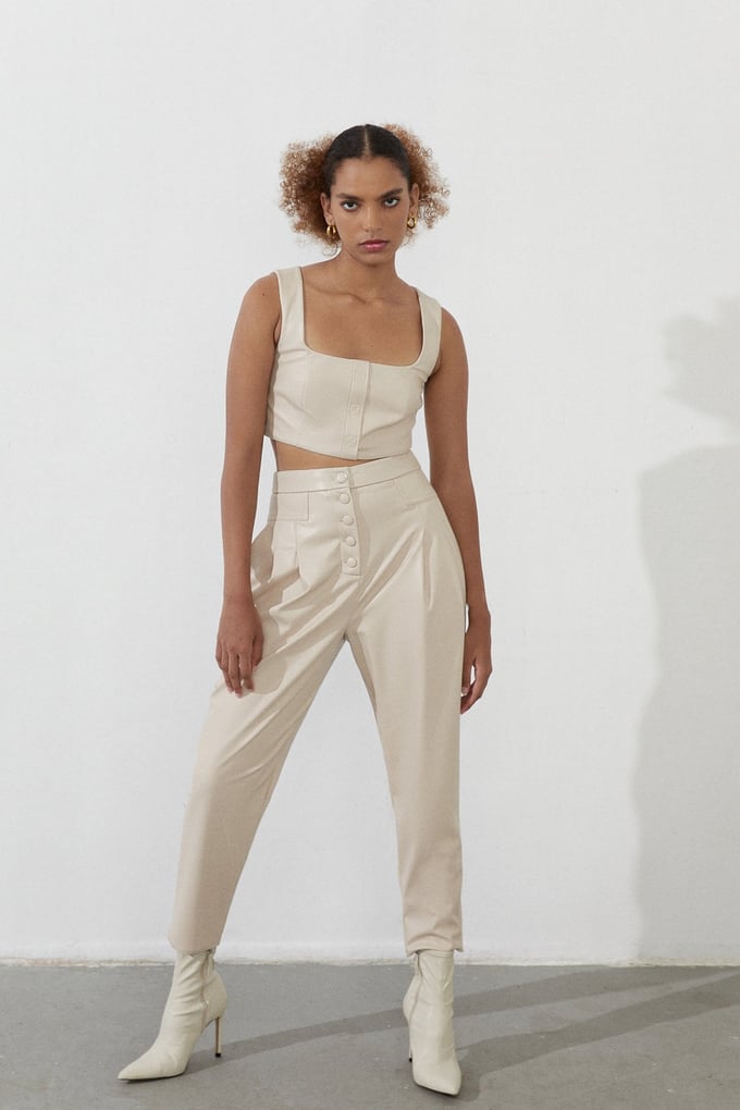 Suni Deri Crop Top