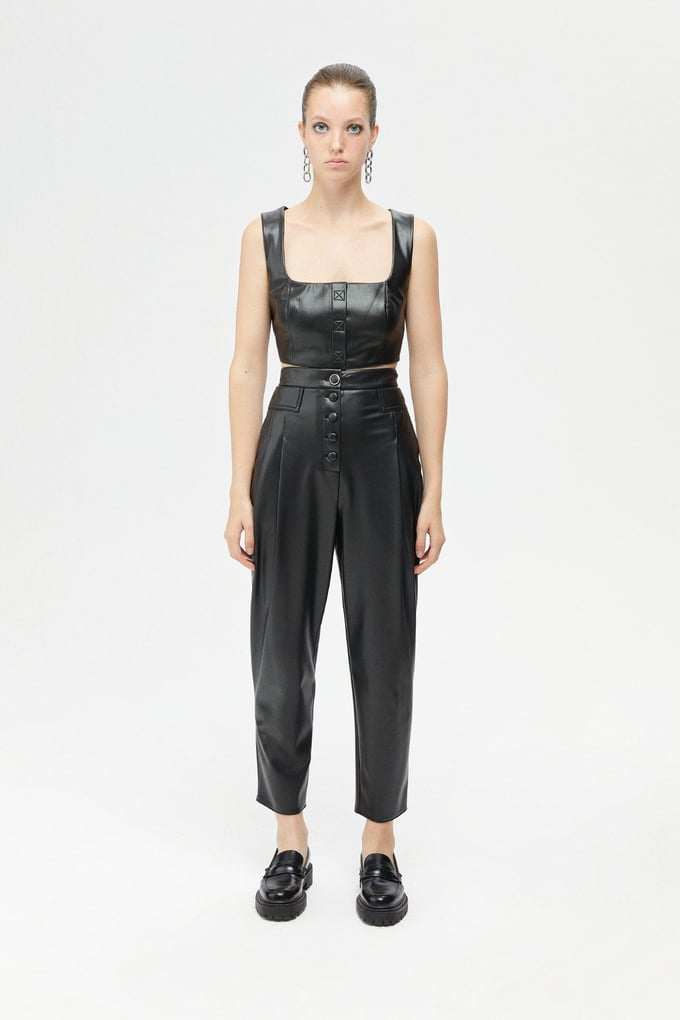 Suni Deri Crop Top
