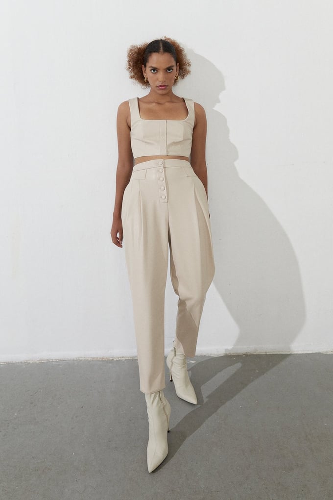 Suni Deri Crop Top