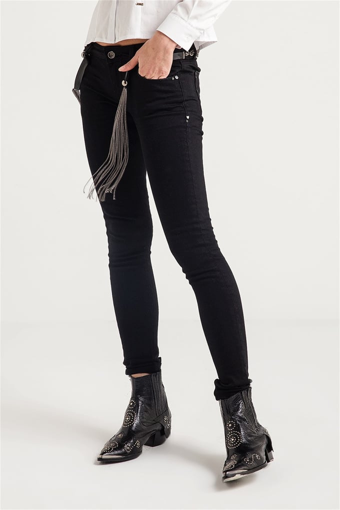 FRACOMINA BEYONCE BLACK RENK SUPER SLIM PANT
