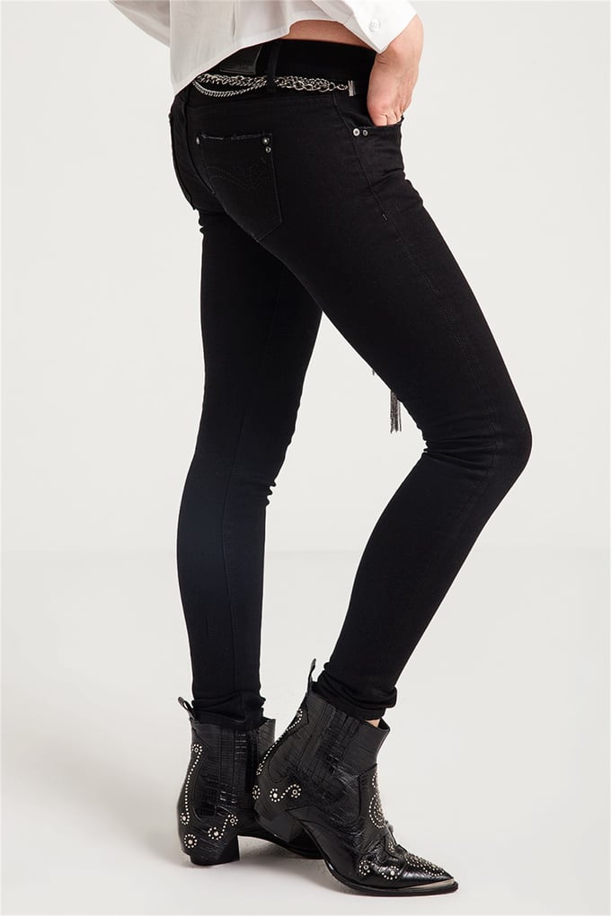 FRACOMINA BEYONCE BLACK RENK SUPER SLIM PANT