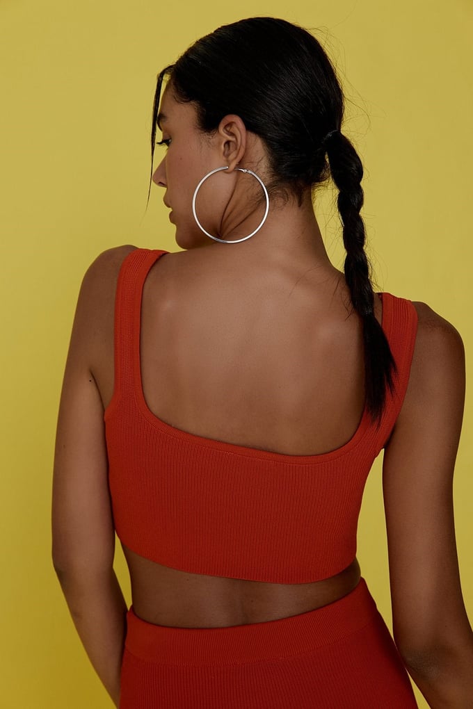 Triko Narçiçeği Crop Top
