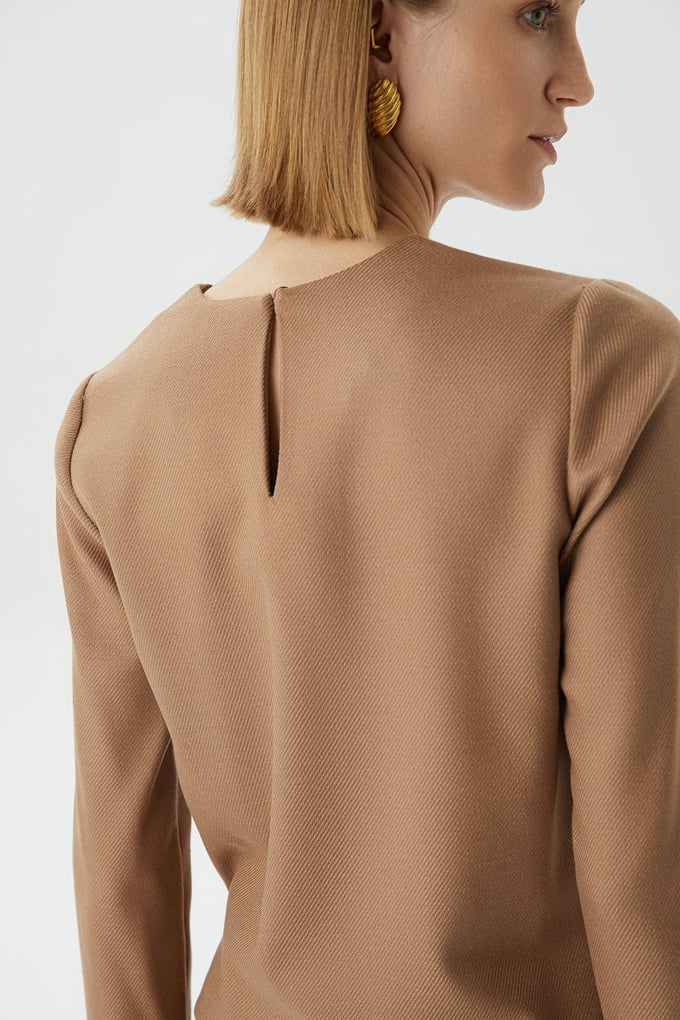 Uzun Kollu Camel Basic Bluz