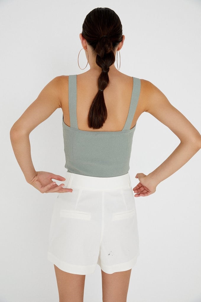 V-Neck Knit Top