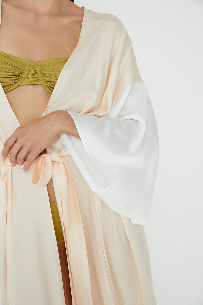 Yanları Yırtmaçlı Kimono