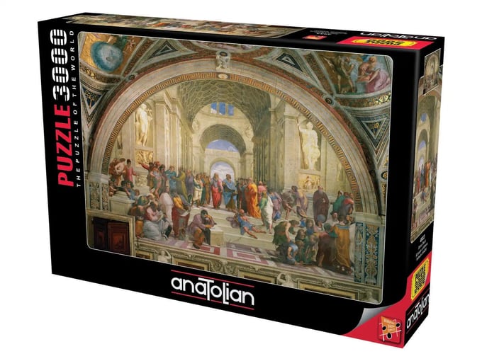 Atina Okulu - 3000 Parça Puzzle - 4933
