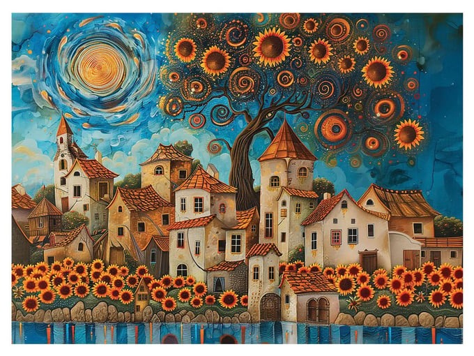 Ayçiçekleri - 1000 Parça Puzzle - 1182
