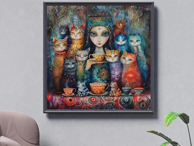 Büyülü Gözler - 1000 Parça Puzzle - 1188