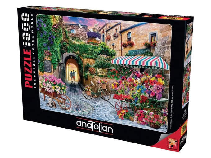 Çiçek Pazarı  - 1000 Parça Puzzle - 1066