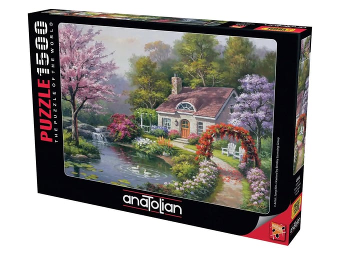 Çiçekli Ev  - 1500 Parça Puzzle - 4556