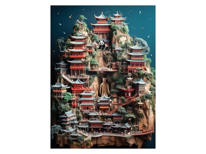 Çin - 1000 Parça Puzzle - 1186