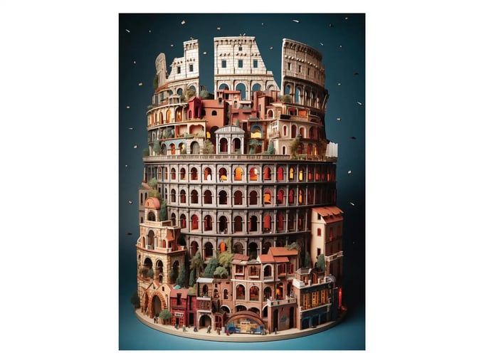Colesseum - 1000 Parça Puzzle - 1166
