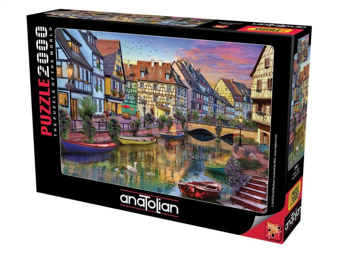 Colmar Canal - 2000 Parça Puzzle - 3953