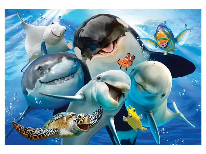 Derinlerde Selfie  - 500 Parça Puzzle - 3585