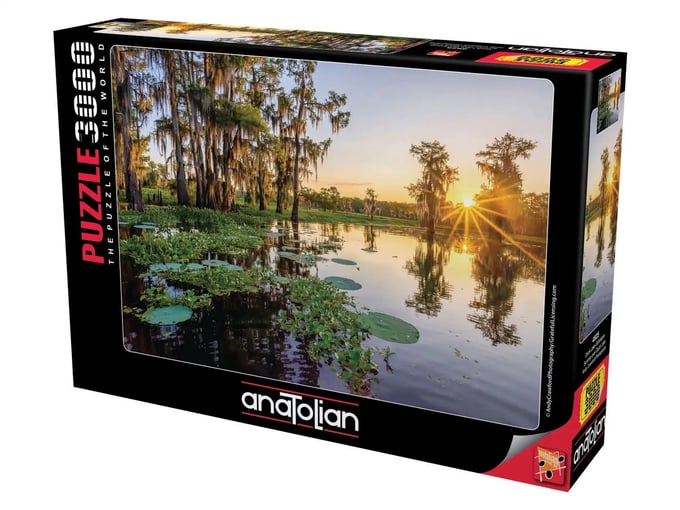 Duck Lake Günbatımı  - 3000 Parça Puzzle - 4925