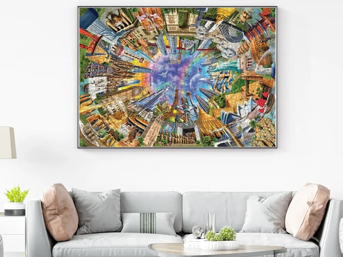 Dünya Anıtları  - 3000 Parça Puzzle - 4916