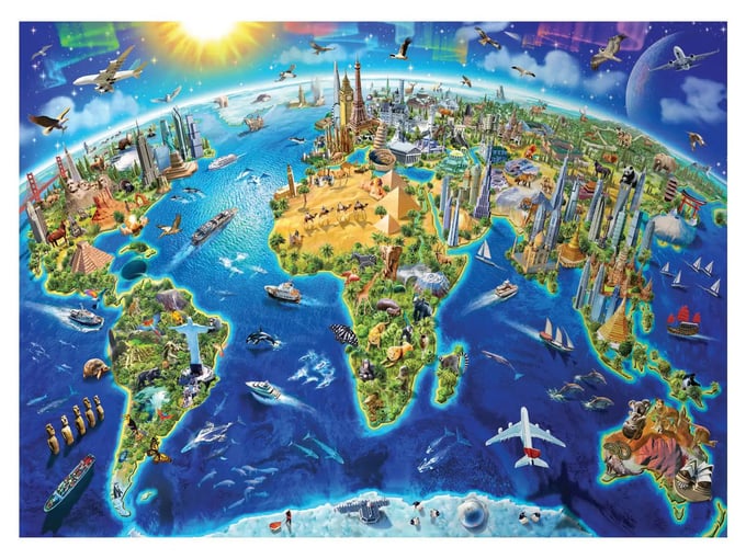 Dünyanın Simgeleri  - 4000 Parça Puzzle - 5202