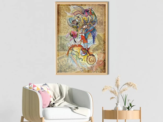 Dünyayı Gezen Çerkes Kızı-1500 Parça Puzzle- 4560