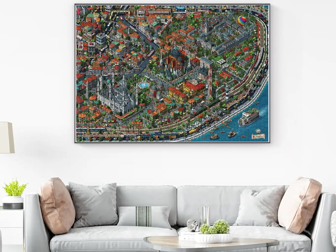 Fractal İstanbul  - 3000 Parça Puzzle - 4913