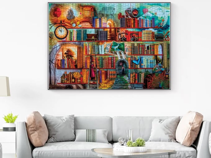 Gizemli Kitaplık - 3000 Parça Puzzle - 4918