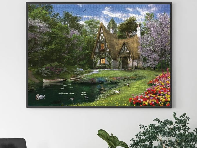 Göl Evi  - 3000 Parça Puzzle - 4900