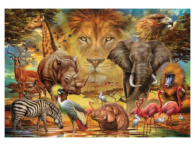 Hayvan Krallığı  - 260 Parça Puzzle - 3342