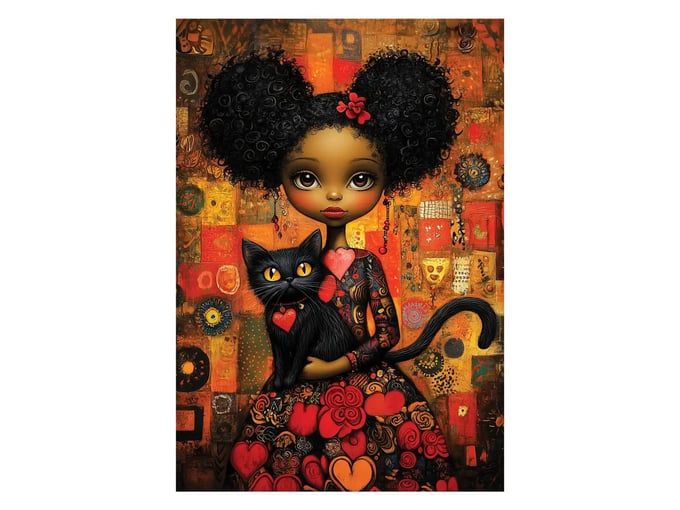 Kara Kedi - 500 Parça Puzzle - 3641