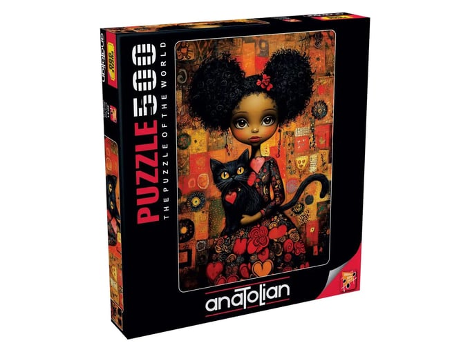 Kara Kedi - 500 Parça Puzzle - 3641