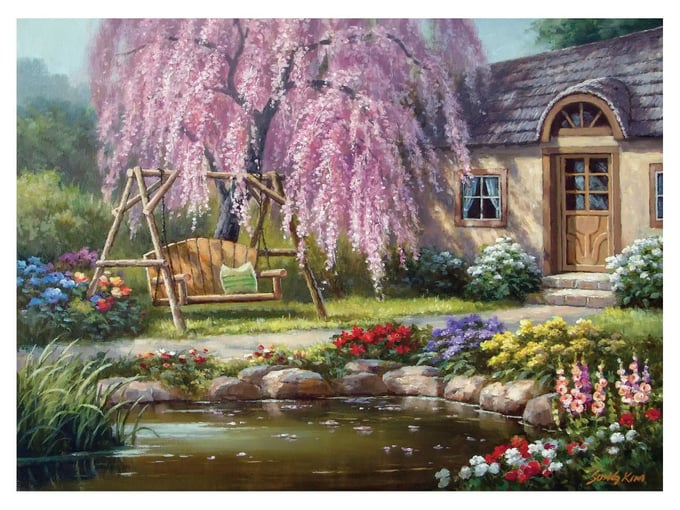 Kiraz Ağacı  - 1000 Parça Puzzle - 1089
