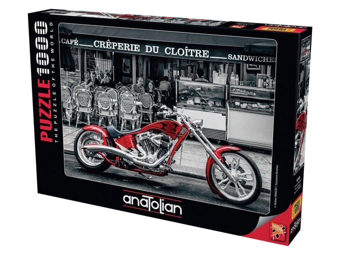 Kırmızı Chopper  - 1000 Parça Puzzle - 1019