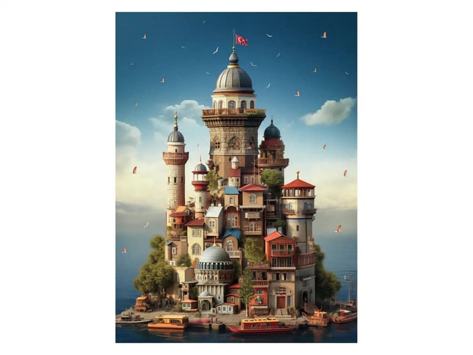 Kız Kulesi - 1000 Parça Puzzle - 1170