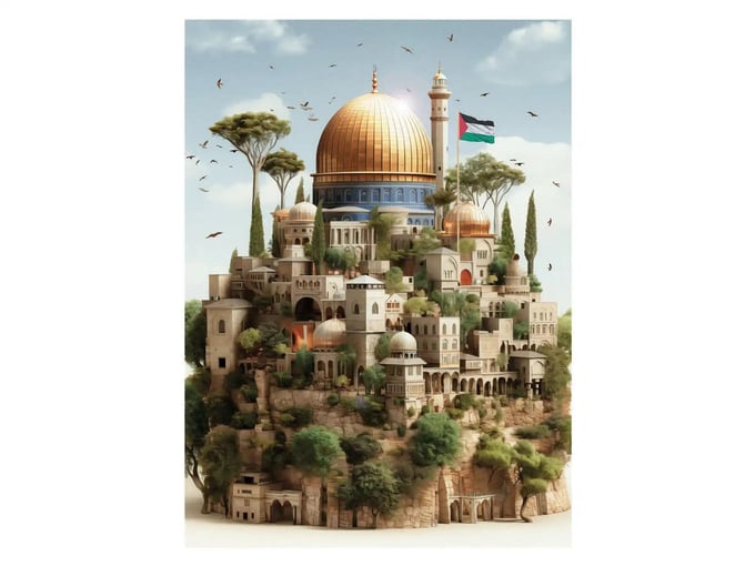 Kudüs - 1000 Parça Puzzle - 1165